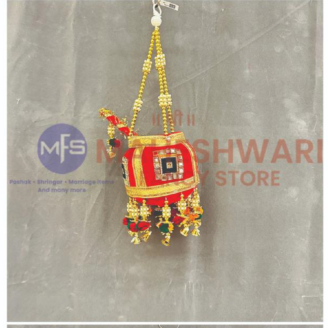 Maheshwari Fancy Store - Janamasthami Makhan Matki - Red